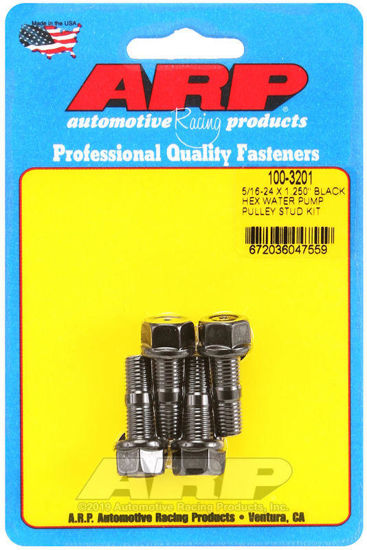 Bilde av 5/16-24 X 1.250 black hex water pump pulley stud kit