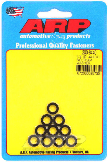 Bilde av 1/4 ID .440 OD no chamfer black washers