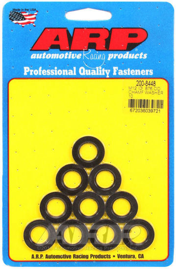 Bilde av M12 ID .876 OD chamfer black washers