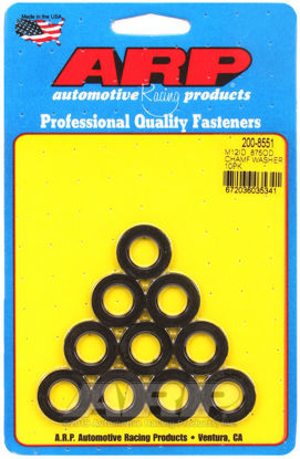 Bilde av M12 ID .875 OD chamfer black washers