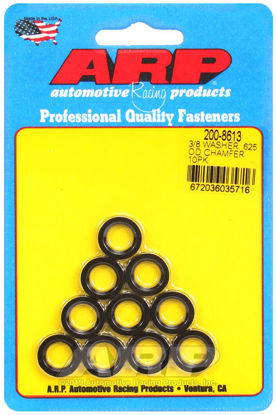 Bilde av 3/8 ID .625 OD chamfer black washers