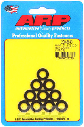 Bilde av M8 ID .575 OD black washers