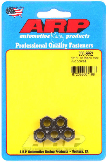 Bilde av 5/16-18 black coarse hex nut kit