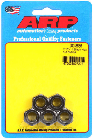 Bilde av 7/16-14 black coarse hex nut kit