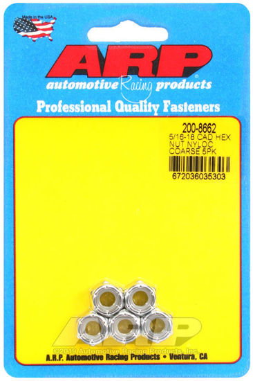 Bilde av 5/16-18 cad coarse nyloc hex nut kit