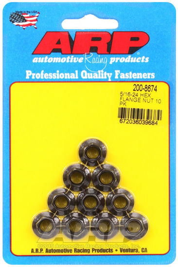 Bilde av 5/16-24 hex flange nut kit