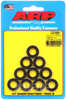 Bilde av M10 ID 3/4 OD chamfer black washers