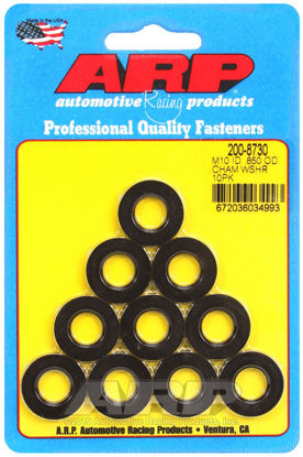 Bilde av M10 ID .850 OD chamfer black washers