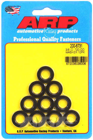 Bilde av 3/8 ID .720 OD black washers