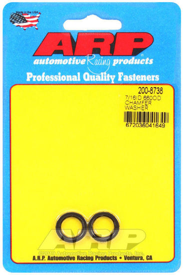 Bilde av 7/16 ID .660 OD  chamfer black washers