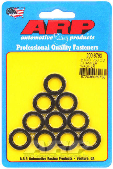 Bilde av M12 ID .750 OD chamfer black washers