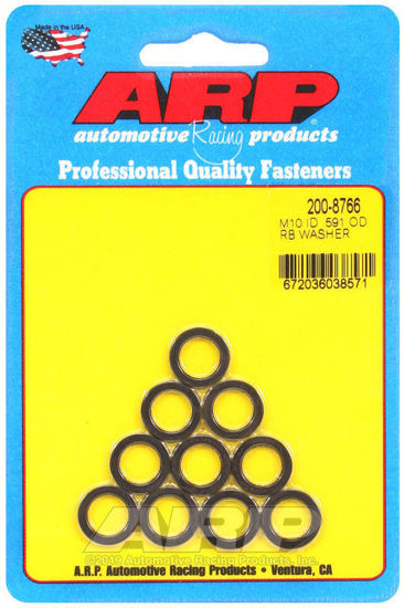 Bilde av M10 ID .591 OD black washers