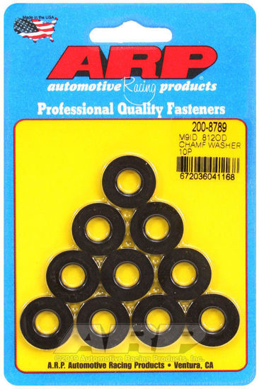 Bilde av M9 ID .812 OD chamfer black washers