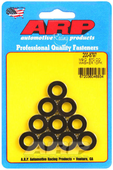 Bilde av M9 ID .670 OD chamfer black washers