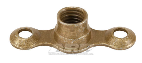 Bilde av 10-32 plate nut, 2-lug fixed w/ctr sunk rivet hole
