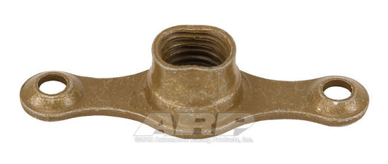 Bilde av 1/4-28 plate nut, 2-lug fixed w/ctr sunk rivet hole