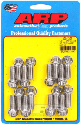 Bilde av 3/8 x .875 drilled SS 12pt header bolt kit