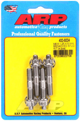 Bilde av M8 X 1.25 X 51mm broached stud kit - 4pcs