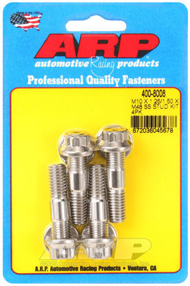 Bilde av M10 X 1.25/1.50 X 48mm broached stud kit 4pcs