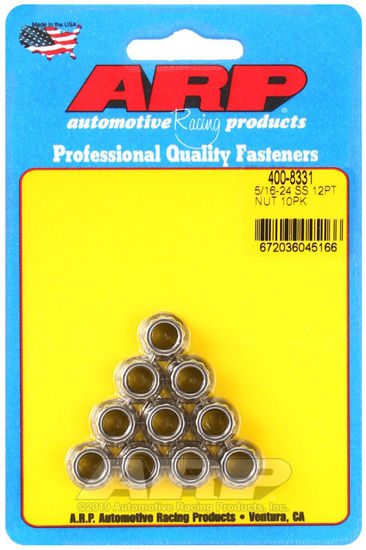 Bilde av 5/16-24 SS 12pt nut kit