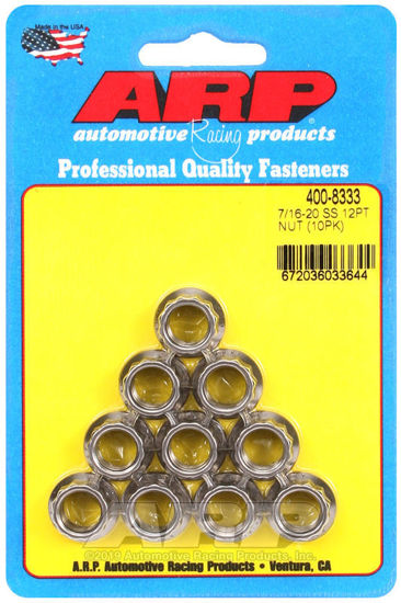 Bilde av 7/16-20 SS 12pt nut kit