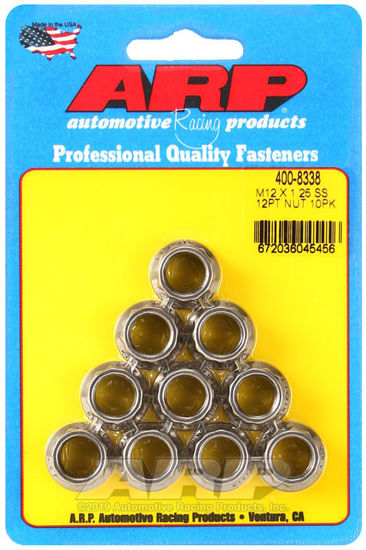 Bilde av M12 X 1.25 (.750 collar) SS 12pt nut kit