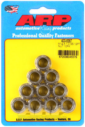 Bilde av M12 X 1.00 (M14 wr) SS 12pt nut kit