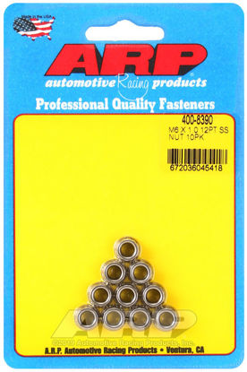 Bilde av M6 X 1.00 (M8 wr) SS 12pt nut kit