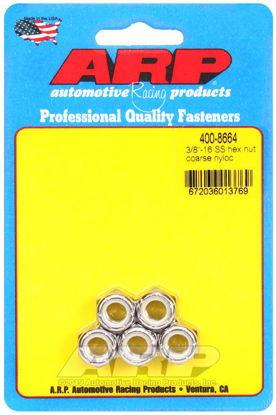 Bilde av 3/8-16 SS coarse nyloc hex nut kit