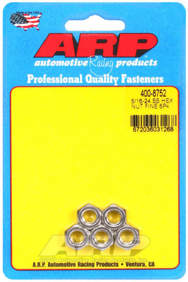 Bilde av 5/16-24 SS fine hex nut kit