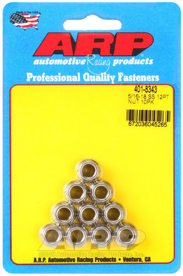 Bilde av 5/16-18 SS 12pt nut kit