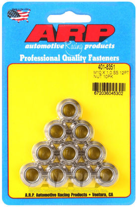 Bilde av M10 X 1.0 SS 12pt nut kit