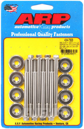 Bilde av SB Chevy GENIII/IV LS Series w/.375 spacer SS hex valve cover bolt kit
