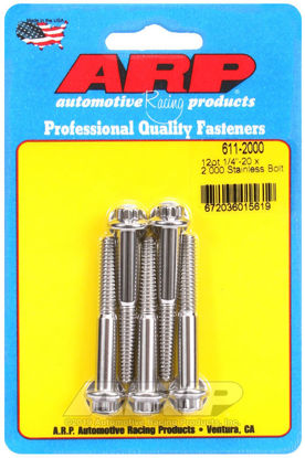 Bilde av 1/4-20 x 2.000 12pt SS bolts