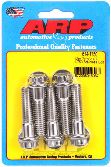 Bilde av 7/16-14 X 1.750 12pt 1/2 wrenching SS bolts