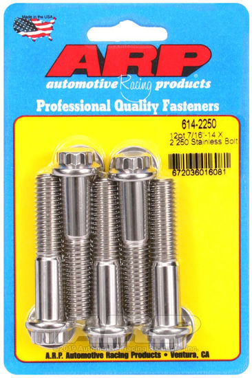 Bilde av 7/16-14 X 2.250 12pt 1/2 wrenching SS bolts