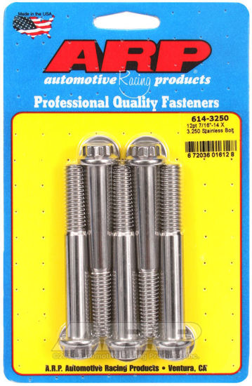 Bilde av 7/16-14 X 3.250 12pt 1/2 wrenching SS bolts