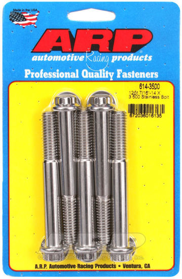 Bilde av 7/16-14 X 3.500 12pt 1/2 wrenching SS bolts