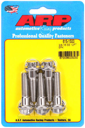 Bilde av 3/8-16 x 1.500 12pt 7/16 wrenching SS bolts