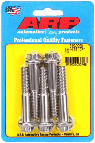 Bilde av 3/8-16 x 2.250 12pt 7/16 wrenching SS bolts