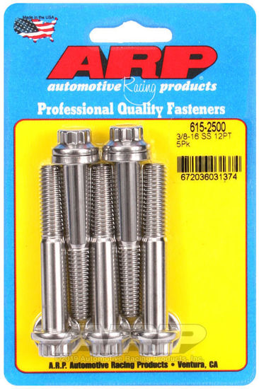 Bilde av 3/8-16 x 2.500 12pt 7/16 wrenching SS bolts