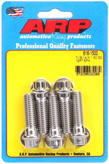 Bilde av 7/16-14 X 1.500 12pt SS bolts