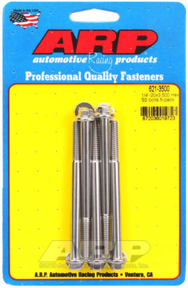 Bilde av 1/4-20 x 3.500 hex SS bolts