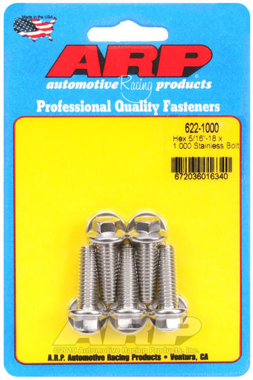 Bilde av 5/16-18 x 1.000 hex SS bolts