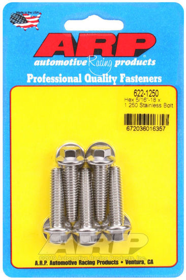 Bilde av 5/16-18 x 1.250 hex SS bolts