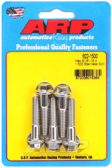 Bilde av 5/16-18 x 1.500 hex SS bolts