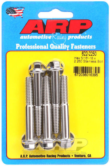 Bilde av 5/16-18 x 2.250 hex SS bolts