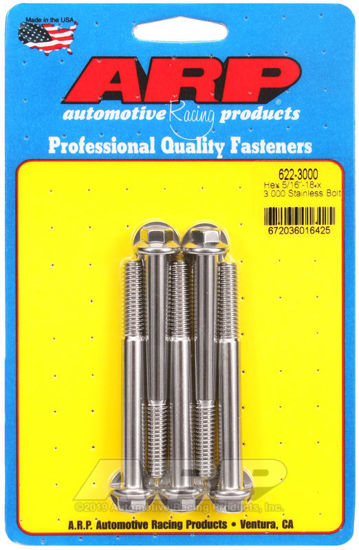 Bilde av 5/16-18 x 3.000 hex SS bolts