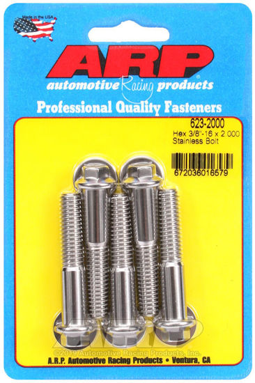 Bilde av 3/8-16 x 2.000 hex SS bolts