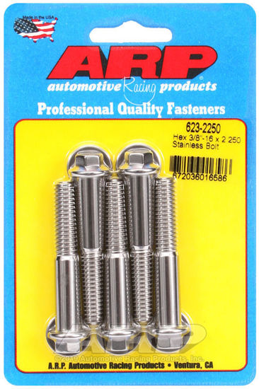 Bilde av 3/8-16 x 2.250 hex SS bolts